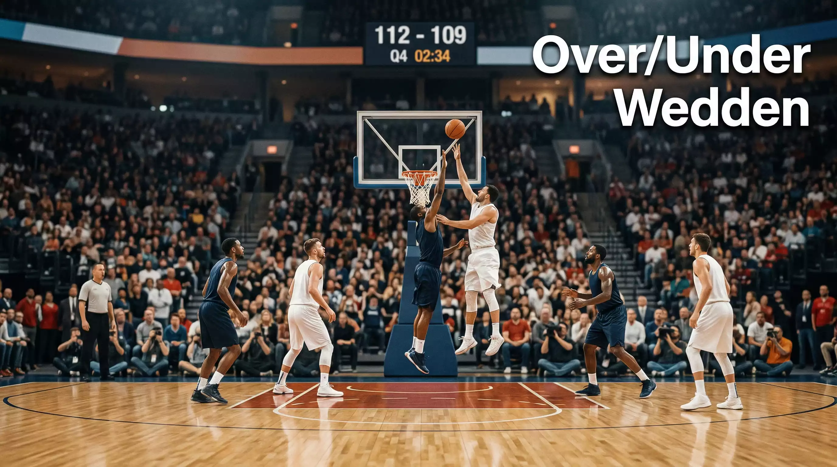 NBA over under wedden totaal punten